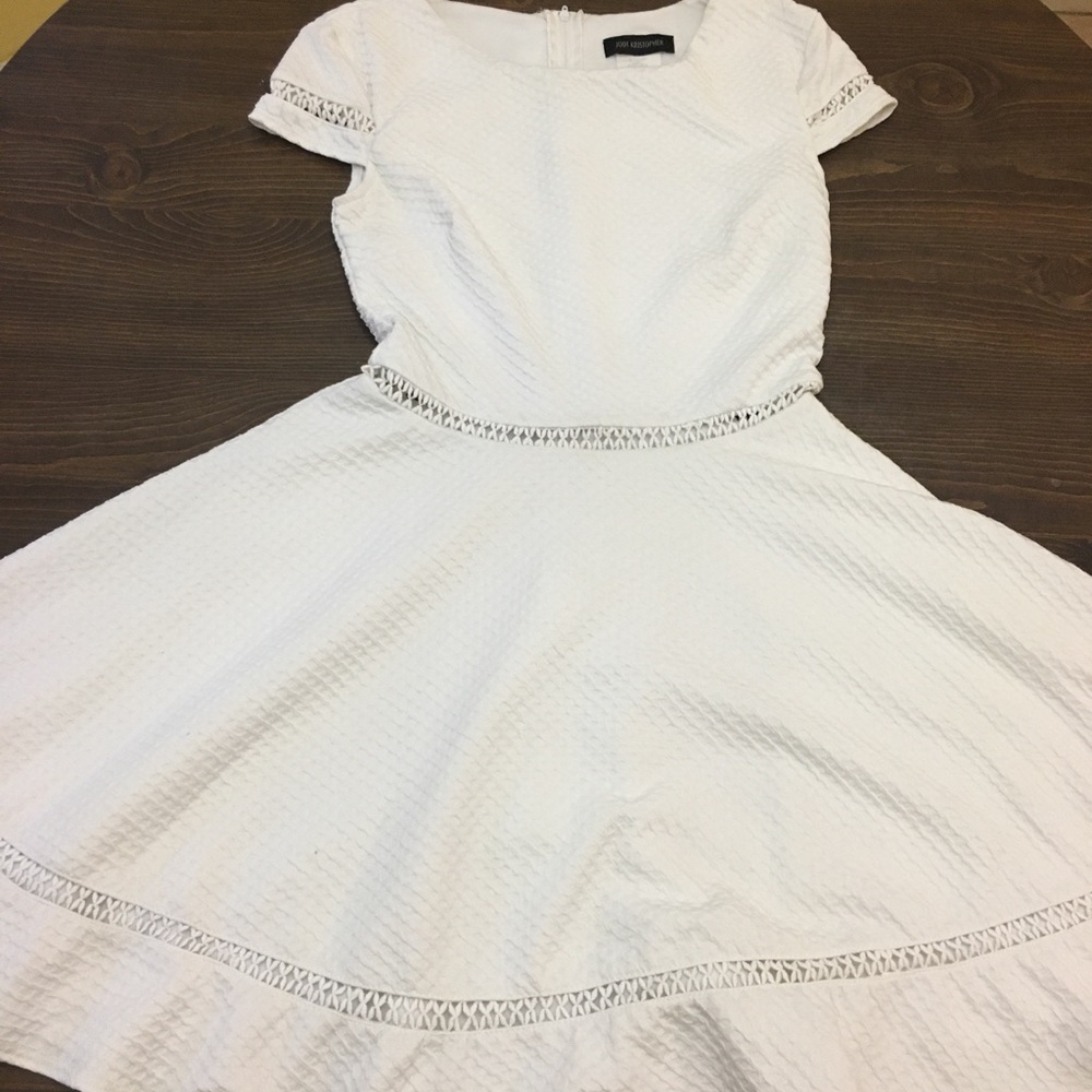 Jodi Kristopher womens size 3 white dress